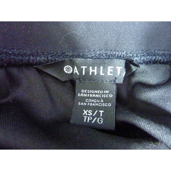 Athleta Black High Rise Wide Leg Pant XS T - Picture 5 of 6